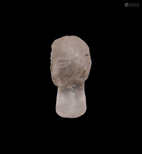 Western Asiatic Rock Crystal Head