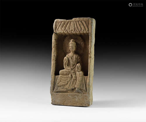 Chinese Northern Wei Buddha Brick