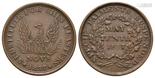 USA - May 10th - 1837 - Hard Times Token Cent