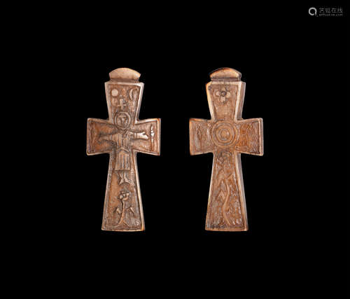 Post Medieval Bone Cross Pendant