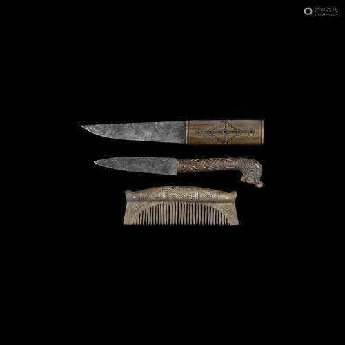 Viking Knife and Comb Group