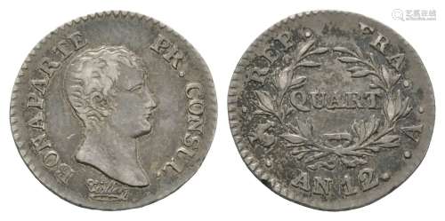 France - Napoleon - Year 12 A - ¼ Franc