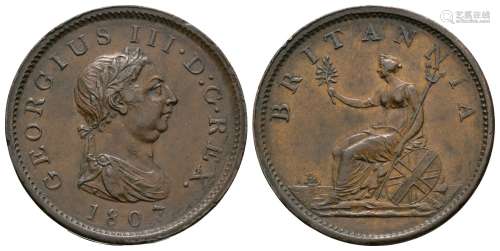 George III - 1807 - Penny