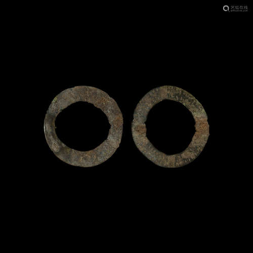 Anglo-Saxon Annular Brooch Pair