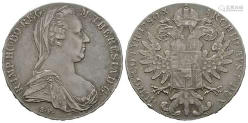 Austria - Maria Theresa - 1780 - Early Restrike Thaler