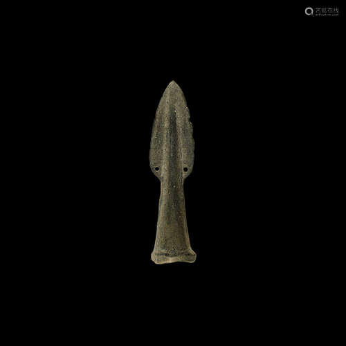 Bronze Age Pierced Socketted Spearhead