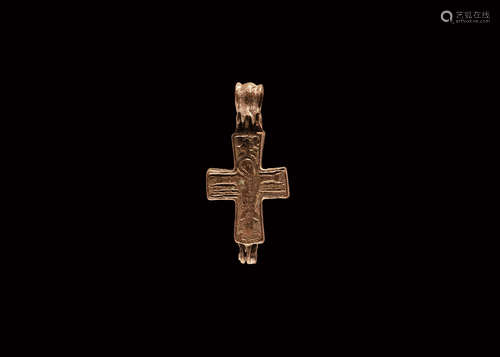 Byzantine Reliquary Cross Pendant