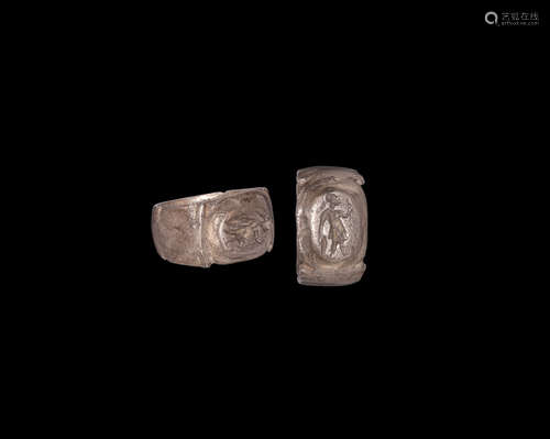 Roman Silver Ring with Minerva