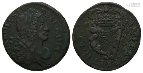 Ireland - Charles II - 1680 - Halfpenny