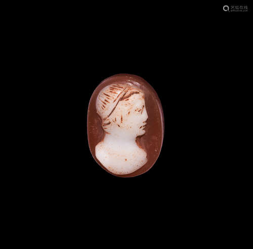 Roman Cameo with Portrait