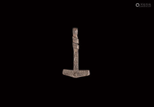 Viking Silver Hammer Pendant