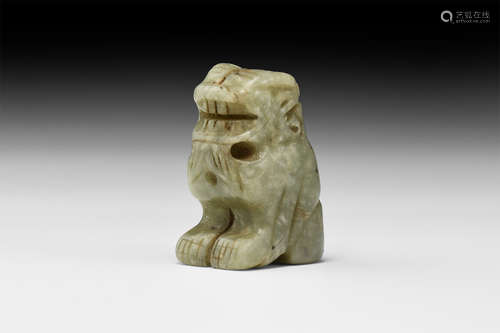 Chinese Carved Jade Lion