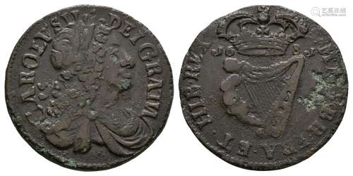 Ireland - Charles II - 1681 - Halfpenny