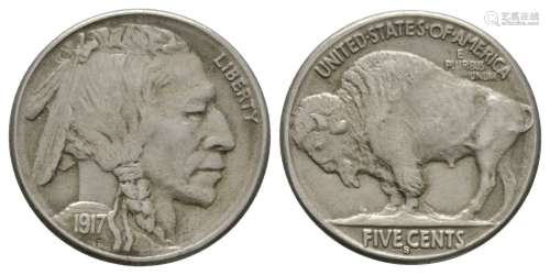 USA - 1917 S - Buffalo Nickel (5 Cents)