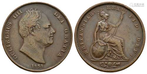 William IV - 1831 - '.W.W' Penny