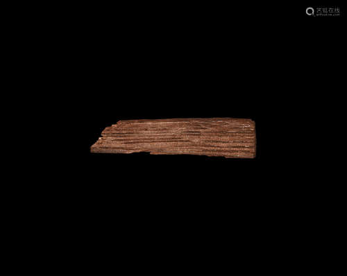 Medieval Wooden Sliver from 'Petite Hermine' Shipwreck