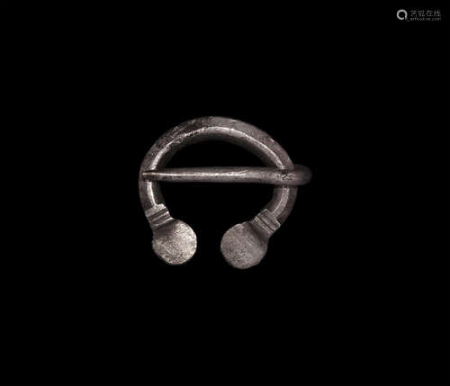 Viking Silver Pennanular Brooch