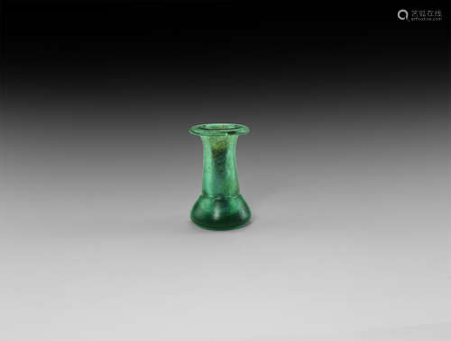 Islamic Green Glass Vessel