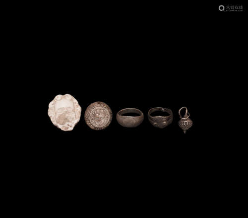 Roman Silver Ring and Other Artefact Collection