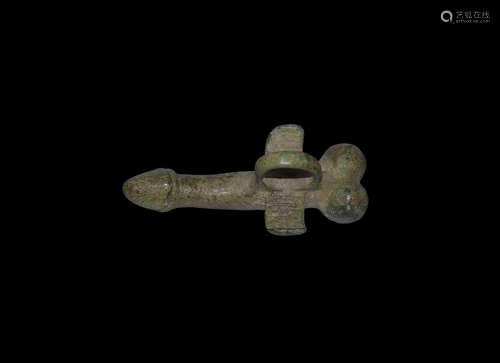 Roman Winged Phallic Pendant