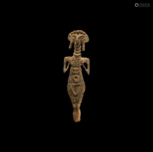 Western Asiatic Syro-Hittite Lead Idol