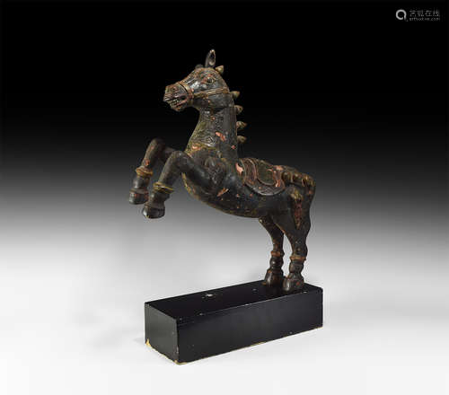 Chinese Rearing Horse Statue