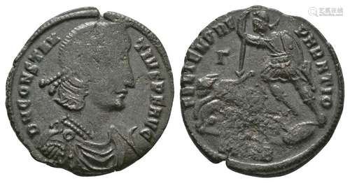 Constantius II - Emperor Spearing Horseman Follis