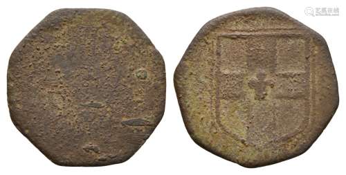 17th Century - Lincoln - Octagonal Farthing Token