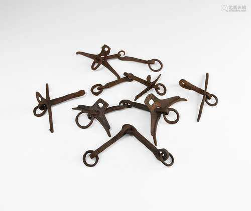 Medieval Horse Bridle Bit Collection