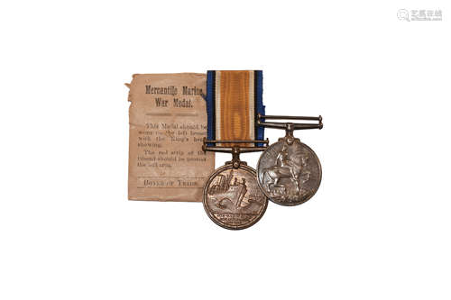 George V - 1914-1918 War & Mercantile Marine Medals [2, Thomas Moore]