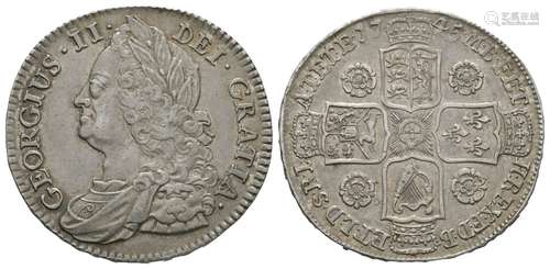 George II - 1745 D NONO - Halfcrown