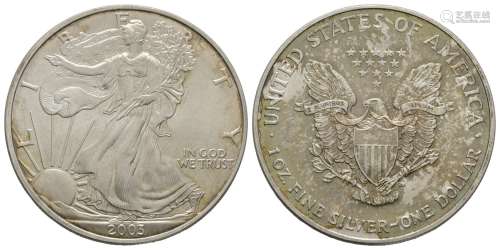 USA - 2003 - Silver 1 Ounce American Eagle Dollar
