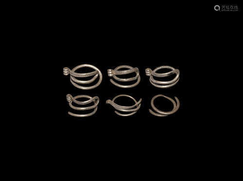 Viking Silver Hair Ring Collection