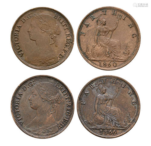 Victoria - 1860, 1866 - Farthings [2]