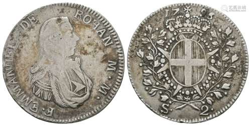 Malta - Emmanuel de Rohan - 1796 - 2 Scudi