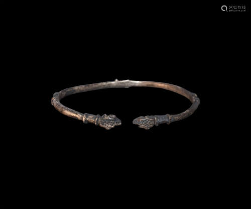 Roman Silver Panther Bracelet