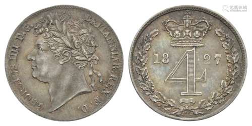 George IV - 1827 - Maundy Fourpence