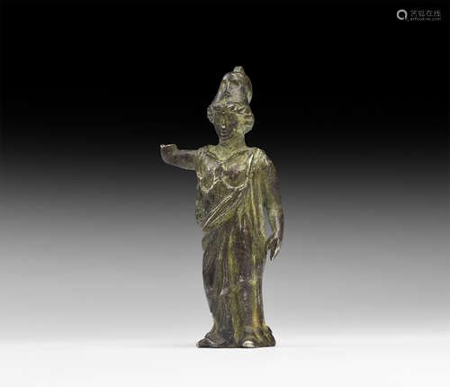 Roman Silver Minerva Statuette