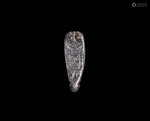 Anglo-Saxon Silver Strap End