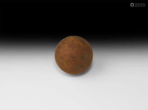 Civil War Iron Cannonball