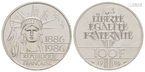 France - 1986 - Silver 100 Francs