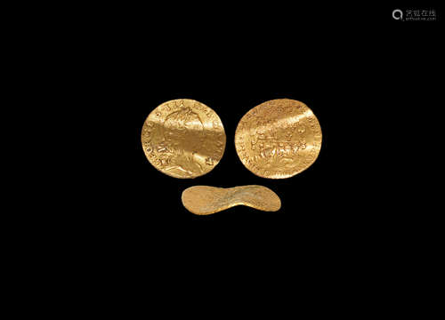 Georgian George III Gold Quarter Guinea Love Token