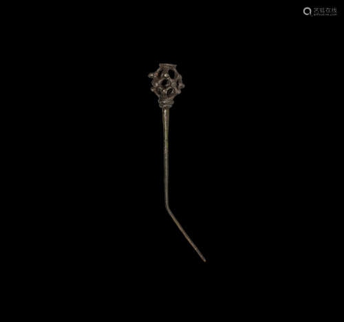 Medieval Cage-Headed Pin