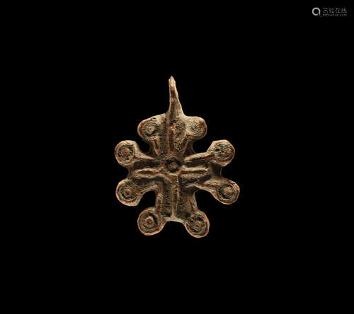 Byzantine Lobed Cross Pendant