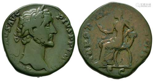 Antoninus Pius - Justicia Sestertius