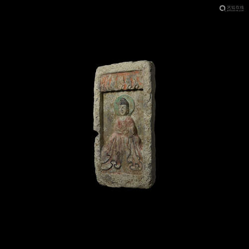 Chinese Northen Wei Buddha Brick