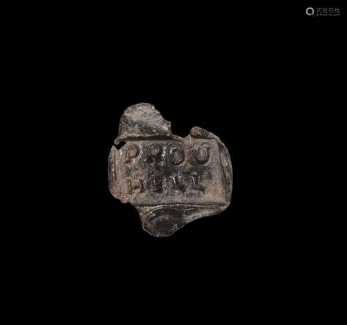 Roman Inscribed Lead Seal