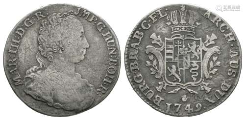 Austrian Netherlands - M Theresa - 1749 - ¼ Ducaton