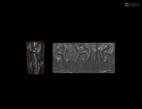 Western Asiatic Cylinder Seal with Animals