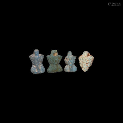 Romano-Egyptian Phallic and Grape Bunch Amulet Collection